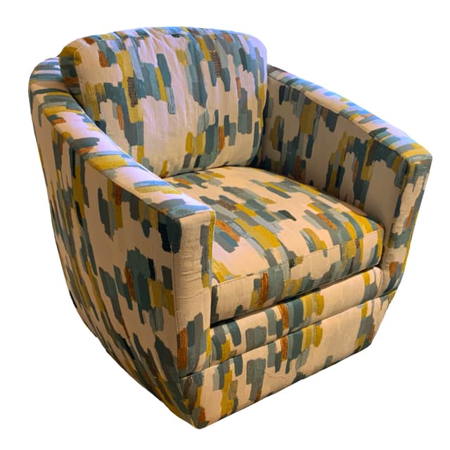 Jonathan Louis Lily Bluegrass Swivel Chair-1
