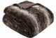 Olliix by Madison Park Zuri 1 Brown Oversized Faux Fur Throw-0