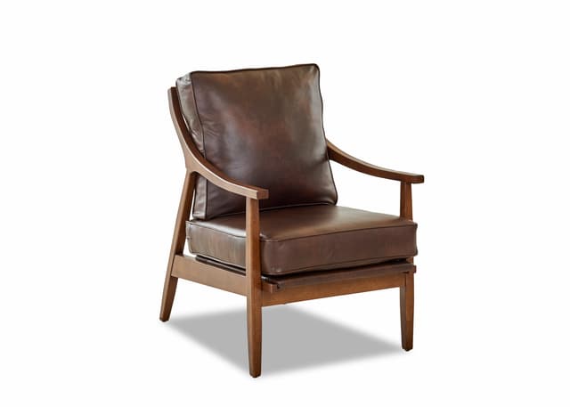 Klaussner® Bronx Sod Lynn Occasional Leather Chair-0