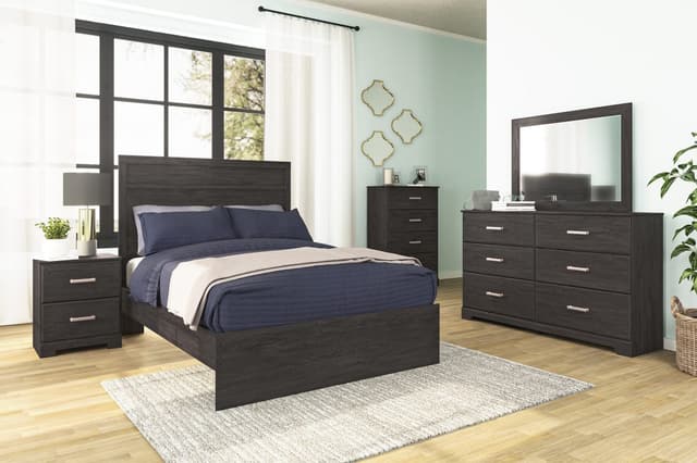 Signature Design by Ashley® Belachime Black Queen Bedroom Set-2