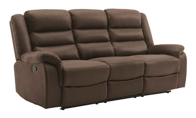 Signature Design by Ashley® Welota Brown Reclining Sofa with Drop Down Table -0