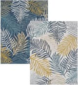 Ivory Blue Palms