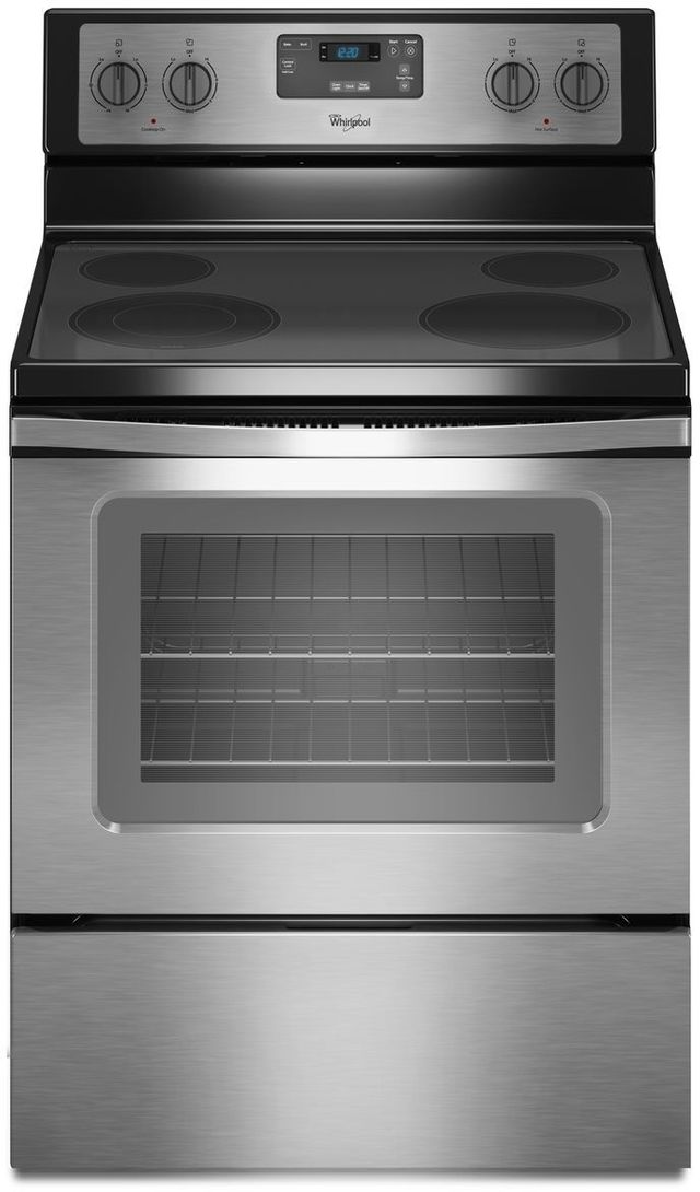 Whirlpool 30 Free Standing Electric Range Black On Stainless