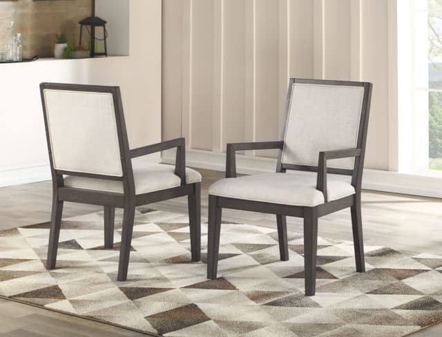 Steve Silver Co.® Mila Washed Grey Dining Room Group with FREE Bench-MI500TT+TB+2XS+2XA+BNT+BNB-1