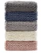 Olliix by Madison Park Chunky Double Knit Grey Throw-3