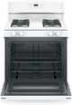 GE® 30" White Freestanding Gas Range-2
