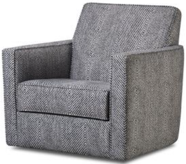Albany Industries 464 Stonewash Black Swivel Chair-0