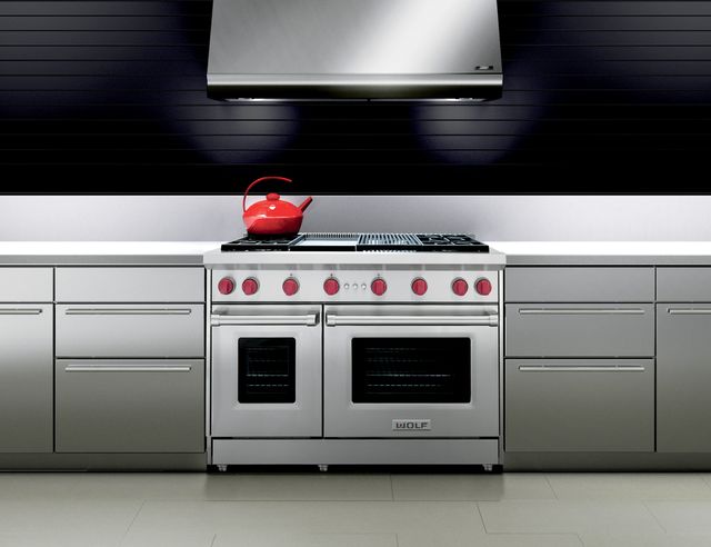 Wolf 48 Pro Style Gas Range Stainless Steel Gr484cg Manhattan