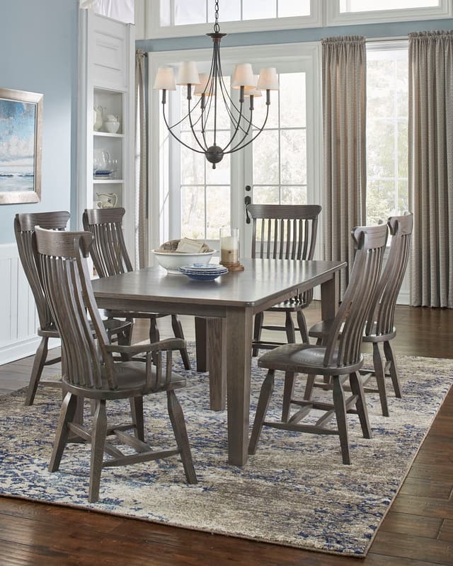 Daniel's Amish Old Country Ebony Dining Table-0
