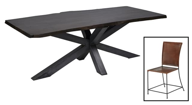Jaipur Furniture Eberhard Dining Table and 6 Chairs-0