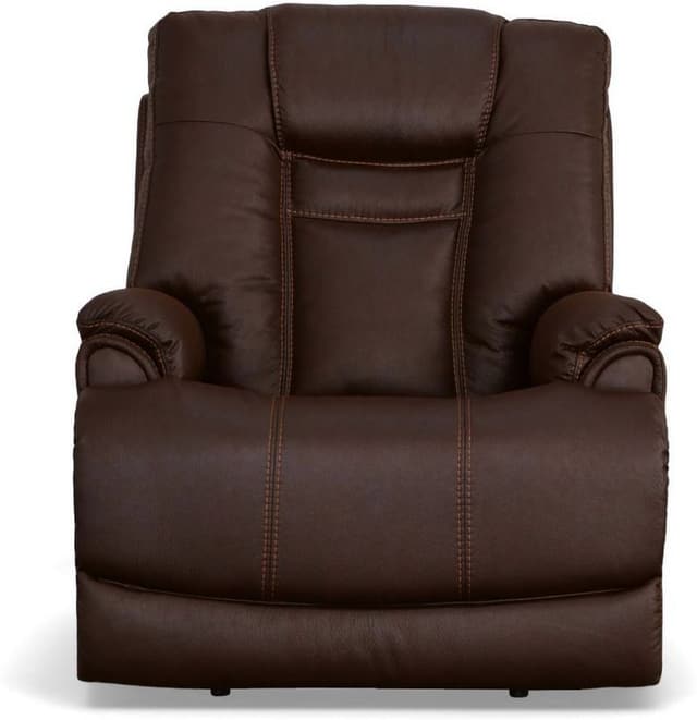Flexsteel® Marley Dark Brown Power Recliner with Power Headrest-1