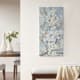 Olliix by Madison Park Luminous Bloom Blue Gold Foil Floral Hand Embellished Canvas Art-4
