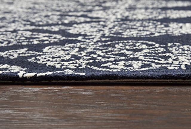 Rizzy Home Legacy Navy Ivory 5' x 8' Rug-3