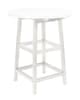 40" Outdoor Round Pub Table - White-2