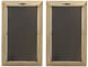 A & B Home 2-Piece Blue/Green Mirrored Frame Bird Wall Art Print Set-2