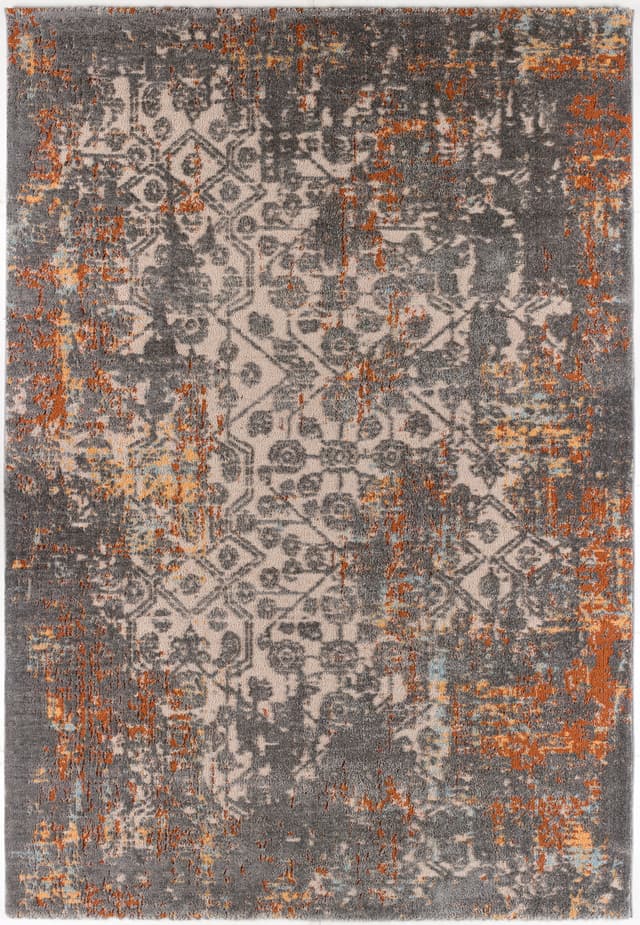 Art Carpet Amazon Orange / Gray 5 x 8 Rug-0