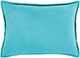 Surya Cotton Velvet Aqua 18"x18" Pillow Shell with Polyester Insert-1