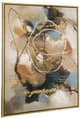 A & B Home Blue/Brown/Gold Whirlwind Wall Art-1