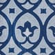 Olliix by Madison Park Patterned Tiles 3 Pieces Navy Paper Printed with Gel Coat and Framed Wall Decor Set-3