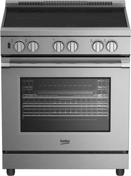 Beko Front view of Beko's 30-inch slide-in induction range