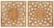 Olliix by Madison Park Lotus Medallion Natural Wood Wall Decor Set-0