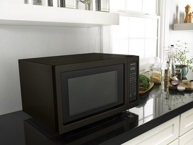 Kitchenaid 1 5 Cu Ft Black Stainless Steel With Printshield