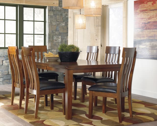Signature Design by Ashley® Ralene 7-Piece Medium Brown Dining Room Set-0