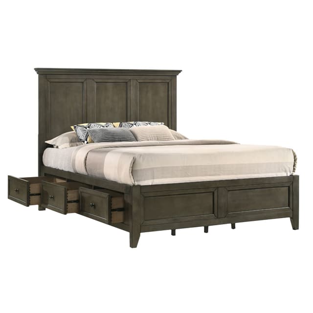 Intercon San Mateo Gray King Storage Bed-0