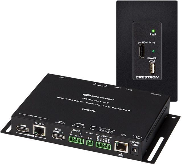 Crestron® DM Lite Black HD Scaling AutoSwitcher and HDMI® over CATx