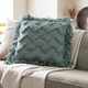 Surya Hylia Aqua 20"x20" Toss Pillow with Polyester Insert-2