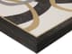 Olliix by Madison Park Moving Midas 2 Piece Black Abstract Gold Foil Framed Canvas Set-2