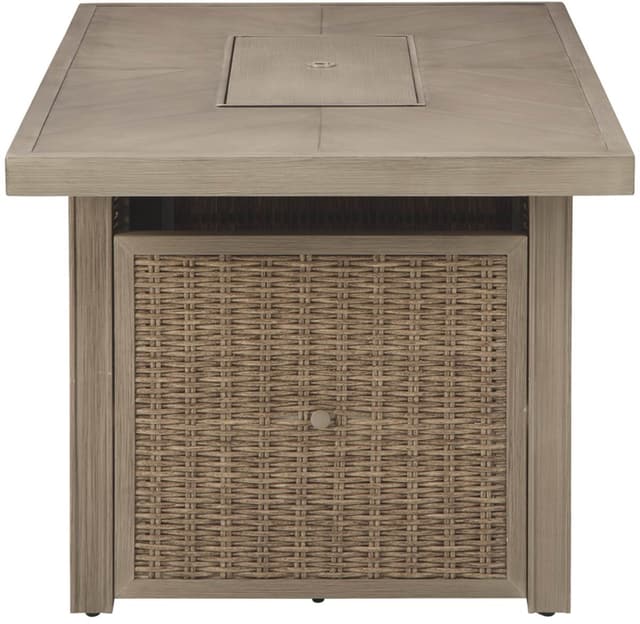 Signature Design by Ashley® Beachcroft Beige 3 Piece Fire Pit Set-4