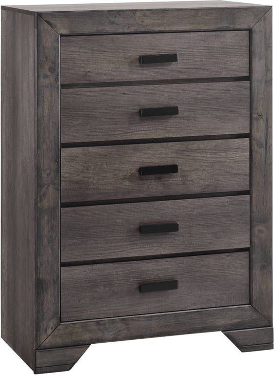 Elements International Nathan Gray Oak Chest-NH100CH | Levin Furniture | Pennsylvania and Ohio
