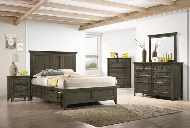 Intercon San Mateo Gray King Storage Bed-1