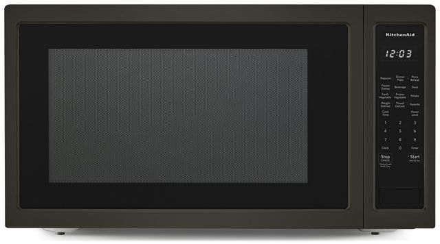 Kitchenaid 2 2 Cu Ft Black Stainless Steel Countertop Microwave