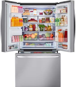 LG 36 in. 30.7 Cu. Ft. PrintProof Stainless Steel French Door Refrigerator