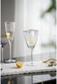A & B Home Clear Fluted Wine Glass-1