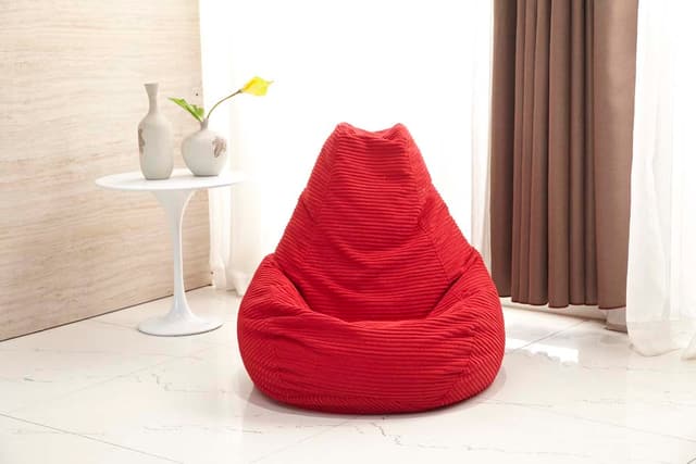 Milton Green Stars Red Adult Bean Bag-0