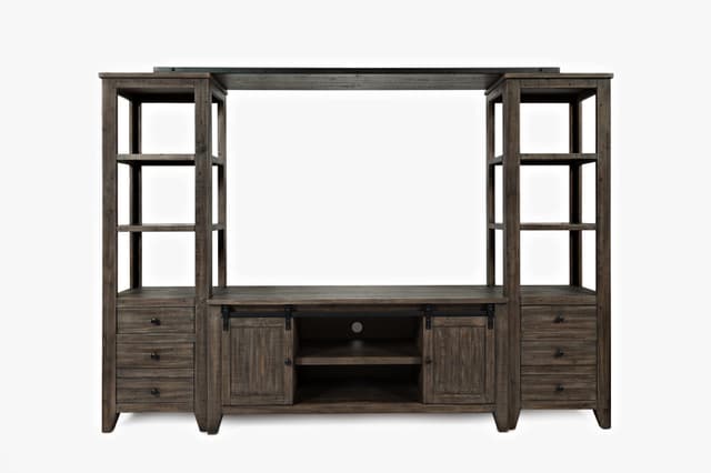 Jofran Inc. Madison County Barnwood Entertainment Wall-2