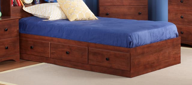 Perdue Woodworks Cinnamon Fruitwood Twin Storage Mates Bed-1