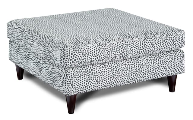 Fusion Furniture 170 Faux Skin Cocktail Ottoman-0
