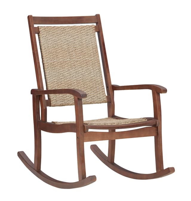 Signature Design by Ashley® Emani Natural Brown Rocking Chair-0