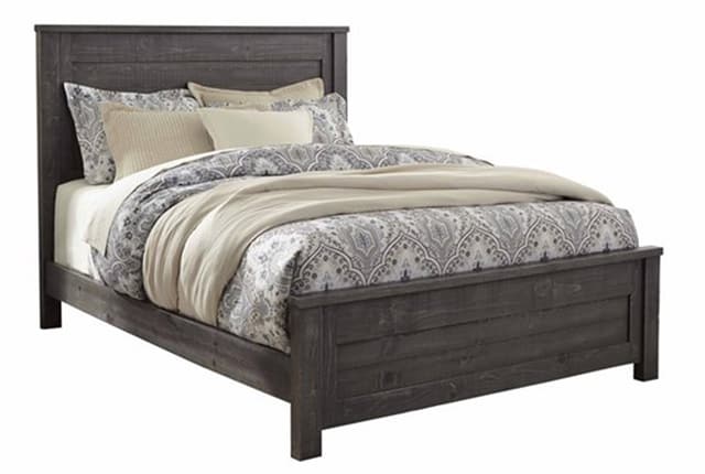 Progressive® Wheaton Charcoal Queen Panel Bed-0