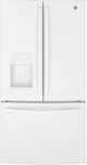 GE® 36" 25.6 Cu. Ft. High-Gloss White Freestanding French Door Refrigerator-0