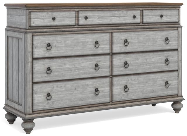 Flexsteel® Plymouth 3pc Queen Poster Bedroom Set P41382982-W1047-90Q+860+80-4
