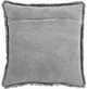 Surya Washed Cotton Velvet Medium Gray 18"x18" Pillow Shell with Down Insert-1