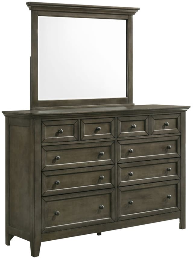 Intercon San Mateo Gray Dresser and Mirror-0