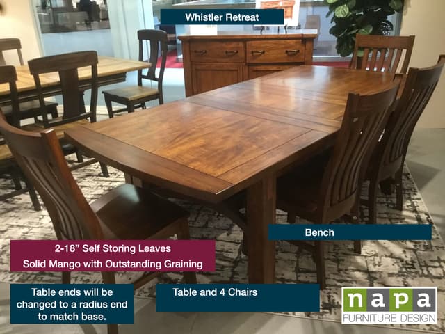 Napa Furniture Design Whistler Retreat Dining Table-0
