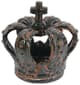 A & B Home Black Crown Candle Holder-0