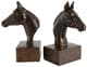 A & B Home 2-Piece Brown Horse Bookend Set-0